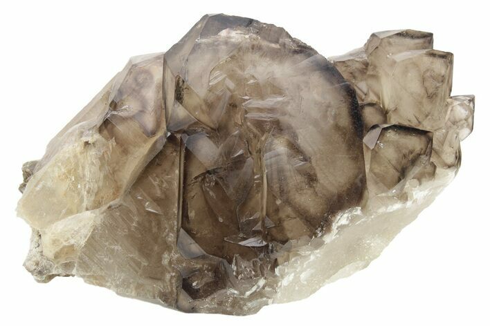 Lustrous Smoky Elestial Quartz - Brazil #238121